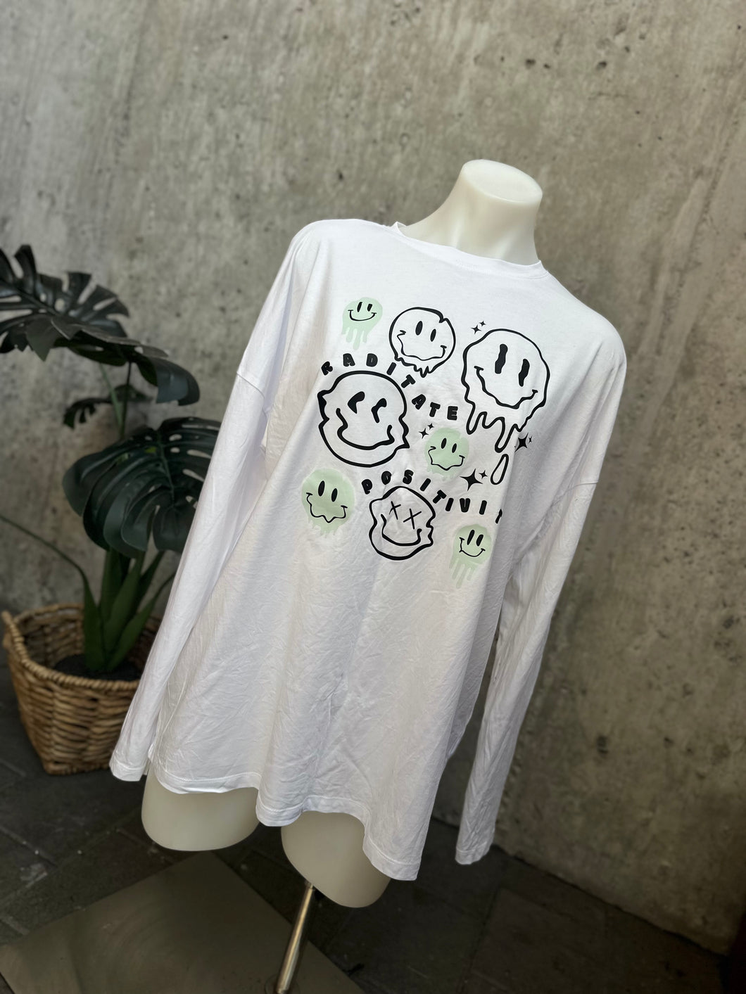 LONG SLEEVED PRINTED TEE - SZ 14