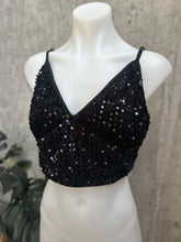 Load image into Gallery viewer, SEQUIN CROP TOP SZ 16
