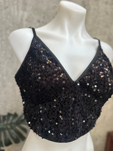 SEQUIN CROP TOP SZ 16