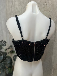 SEQUIN CROP TOP SZ 16