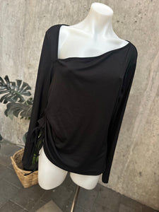 BLACK DRESS TOP - SZ 16