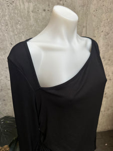 BLACK DRESS TOP - SZ 16