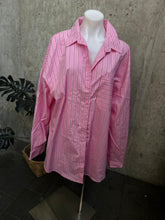 Load image into Gallery viewer, PINK STRIPPED SHIRT - SZ 14
