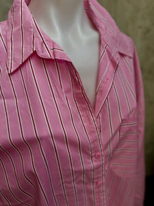 PINK STRIPPED SHIRT - SZ 14