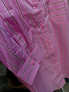 PINK STRIPPED SHIRT - SZ 14