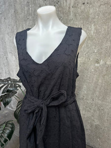 BLACK SUMMER DRESS - SZ 14