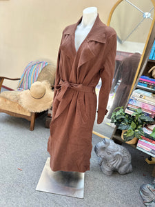 BROWN LONG COAT / CARDY - SZ 14