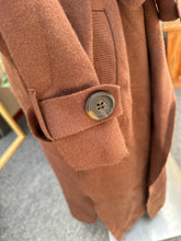 Load image into Gallery viewer, BROWN LONG COAT / CARDY - SZ 14
