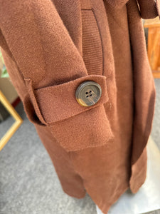 BROWN LONG COAT / CARDY - SZ 14